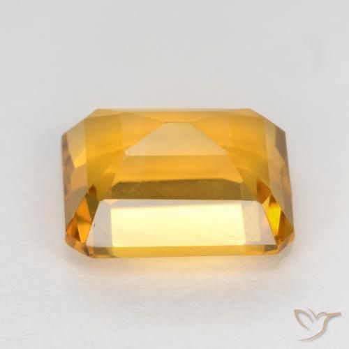 Citrine Gemstone in 8 x 6 mm (calibrated) Size for Sale, Citrine Stone in Deep Golden Orange Color