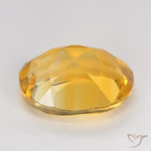 Citrine Gemstone in 11 x 9 mm (calibrated) Size for Sale, Citrine Stone in Medium Gold Color