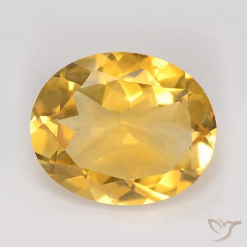 2.94ct Natural Golden Citrine, Oval, VS