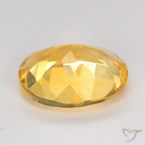 Citrine Gemstone in 11 x 9 mm (calibrated) Size for Sale, Citrine Stone in Golden Color