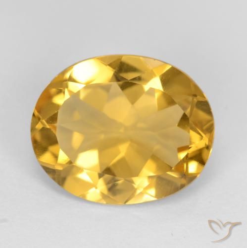 2.79ct Natural Deep Gold Citrine, Oval, VVS-VS