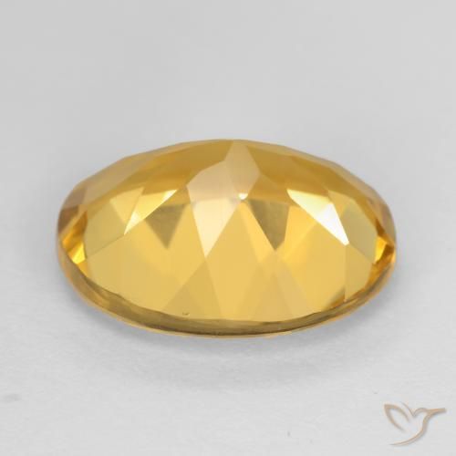 Citrine Gemstone in 11 x 9 mm (calibrated) Size for Sale, Citrine Stone in Deep Gold Color