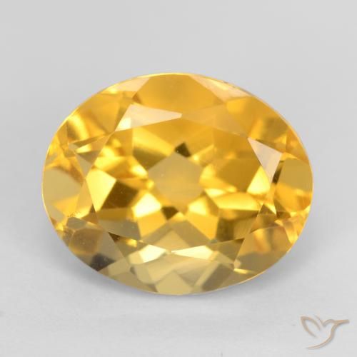 3.40ct Natural Bright Gold Citrine, Oval, VVS-VS, Photo A