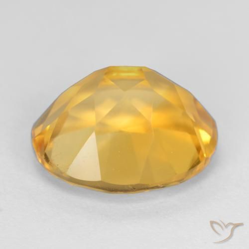 Citrine Gemstone in 11 x 9 mm (calibrated) Size for Sale, Citrine Stone in Bright Gold Color