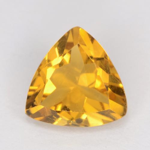 Dark Golden Цитрин Камень - 1ct Огранка Триллион Фасетная (ID: 551189)