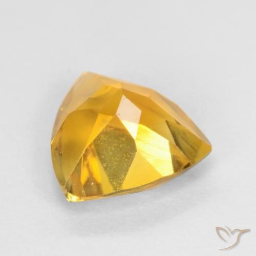 Citrine Gemstone in 7 x 7 mm (calibrated) Size for Sale, Citrine Stone in Medium Golden Color