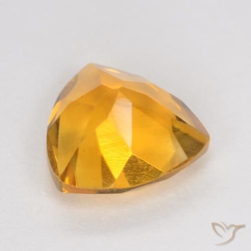 Citrine Gemstone in 7 x 7 mm (calibrated) Size for Sale, Citrine Stone in Dark Golden Color