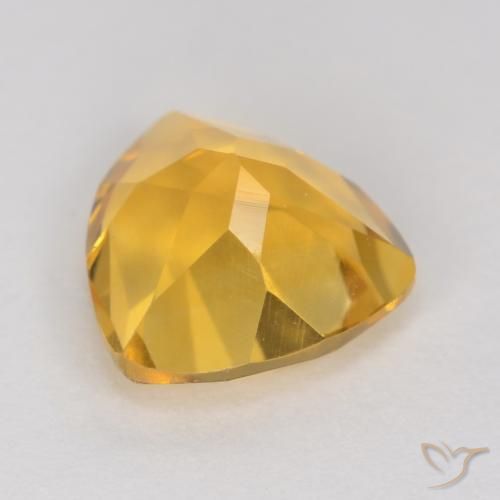 Citrine Gemstone in 7 x 7 mm (calibrated) Size for Sale, Citrine Stone in Medium Golden Color