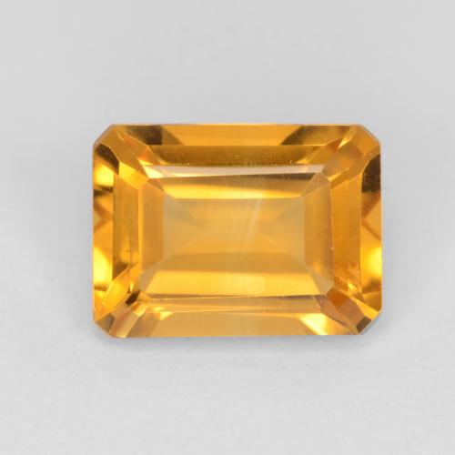 Deep Golden Orange Citrine Gem - 1.4ct Octagon Facet (ID: 551304)