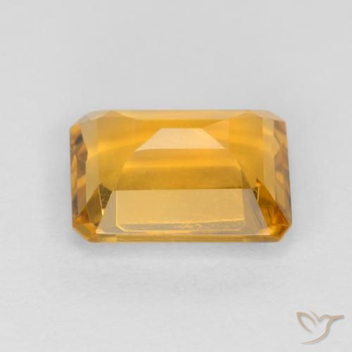 Citrine Gemstone in 8 x 6 mm (calibrated) Size for Sale, Citrine Stone in Dark Golden Color