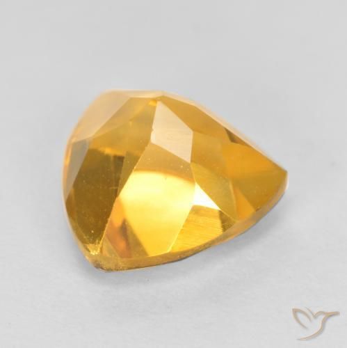 Citrine Gemstone in 7 x 7 mm (calibrated) Size for Sale, Citrine Stone in Bright Gold Color