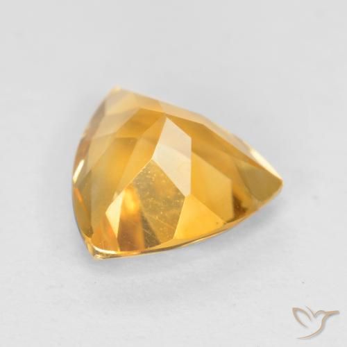 Citrine Gemstone in 7 x 7 mm (calibrated) Size for Sale, Citrine Stone in Deep Golden Orange Color