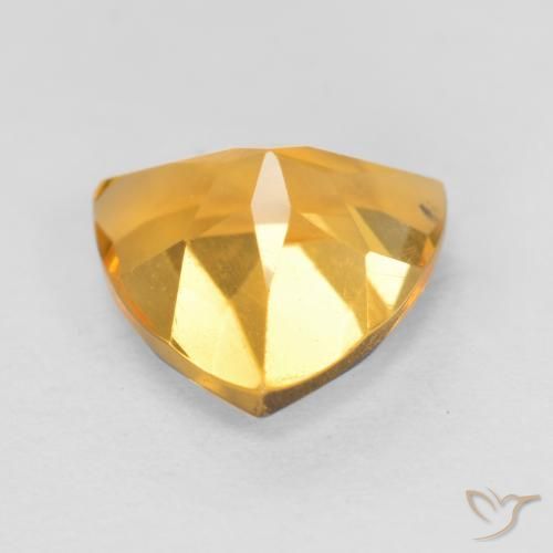 Citrine Gemstone in 7 x 7 mm (calibrated) Size for Sale, Citrine Stone in Medium Golden Color
