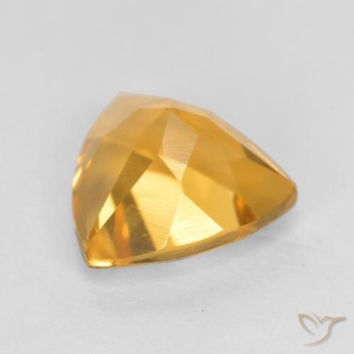Citrine Gemstone in 7 x 7 mm (calibrated) Size for Sale, Citrine Stone in Deep Golden Orange Color
