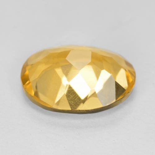 Citrine Gemstone in 11 x 9 mm (calibrated) Size for Sale, Citrine Stone in Deep Golden Orange Color