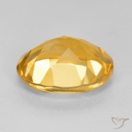 Citrine Gemstone in 11 x 9 mm (calibrated) Size for Sale, Citrine Stone in Medium-Dark Golden Color