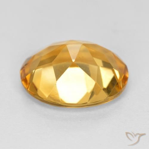 Citrine Gemstone in 11 x 9 mm (calibrated) Size for Sale, Citrine Stone in Dark Golden Color