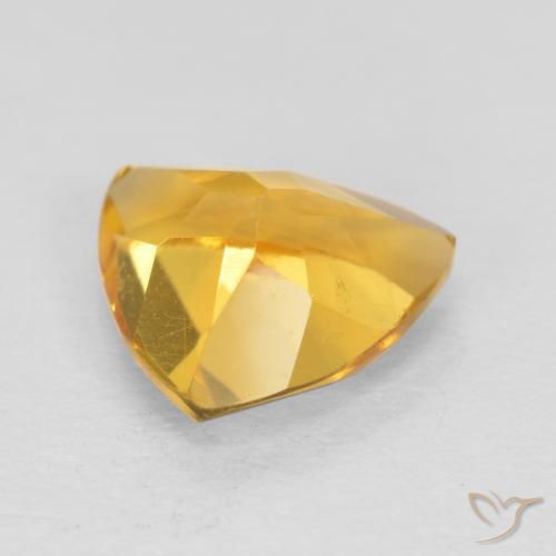 Citrine Gemstone in 7 x 7 mm (calibrated) Size for Sale, Citrine Stone in Medium Golden Color
