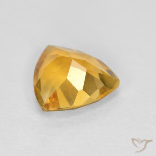 Citrine Gemstone in 7 x 7 mm (calibrated) Size for Sale, Citrine Stone in Deep Golden Orange Color