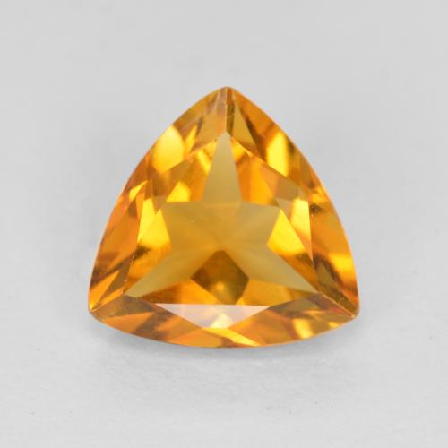 Oro Citrina Gema - 0.9ct Forma trillón (ID: 552401)