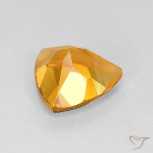 Citrine Gemstone in 7 x 7 mm (calibrated) Size for Sale, Citrine Stone in Medium Orange Color