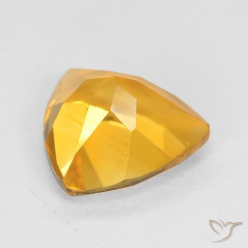 Citrine Gemstone in 7 x 7 mm (calibrated) Size for Sale, Citrine Stone in Golden Orange Color
