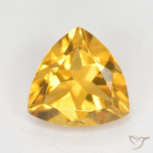 0.93ct Natural Bright Gold Citrine, Trillion, VS