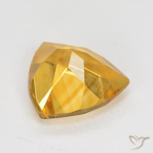 Citrine Gemstone in 7 x 7 mm (calibrated) Size for Sale, Citrine Stone in Bright Gold Color