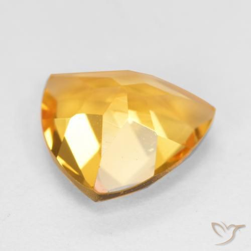 Citrine Gemstone in 7 x 7 mm (calibrated) Size for Sale, Citrine Stone in Bright Gold Color