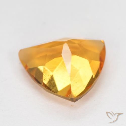 Citrine Gemstone in 7 x 7 mm (calibrated) Size for Sale, Citrine Stone in Medium Golden Color