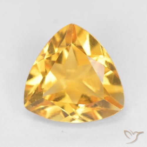 1.07ct Natural Bright Gold Citrine, Trillion, VS