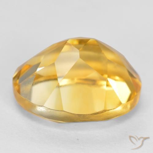 Citrine Gemstone in 11 x 9 mm (calibrated) Size for Sale, Citrine Stone in Medium Gold Color