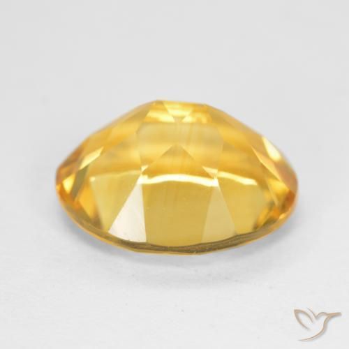 Citrine Gemstone in 11 x 9 mm (calibrated) Size for Sale, Citrine Stone in Bright Gold Color