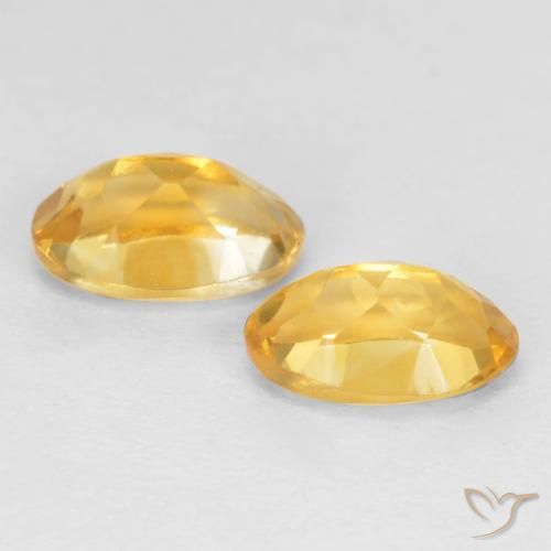Citrine Gemstones in 6 x 4 mm (calibrated) Size for Sale, Citrine Stones in Golden Color