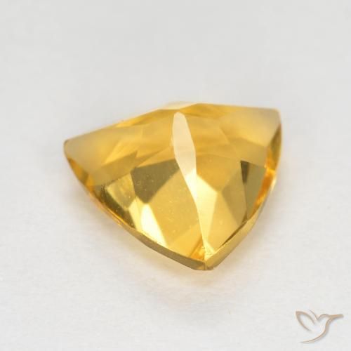 Citrine Gemstone in 7 x 7 mm (calibrated) Size for Sale, Citrine Stone in Bright Gold Color