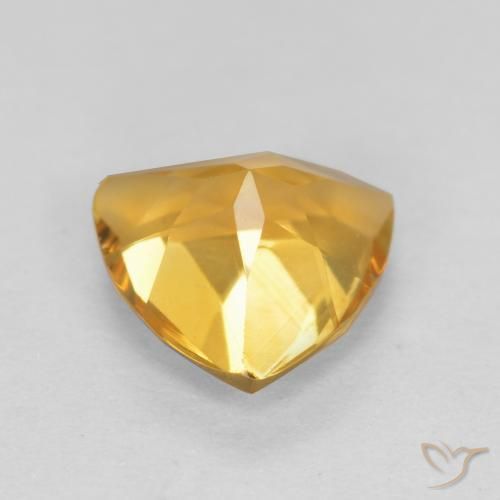 Citrine Gemstone in 7 x 7 mm (calibrated) Size for Sale, Citrine Stone in Golden Orange Color