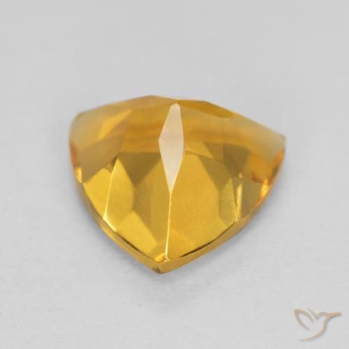 Citrine Gemstone in 7 x 7 mm (calibrated) Size for Sale, Citrine Stone in Deep Golden Orange Color