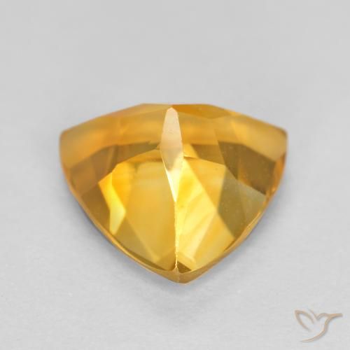 Citrine Gemstone in 7 x 7 mm (calibrated) Size for Sale, Citrine Stone in Deep Golden Orange Color