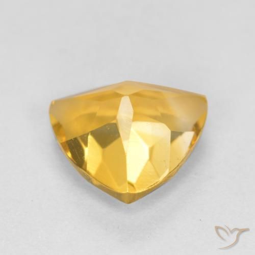 Citrine Gemstone in 7 x 7 mm (calibrated) Size for Sale, Citrine Stone in Bright Gold Color