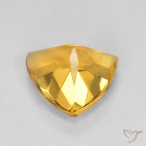 Citrine Gemstone in 7 x 7 mm (calibrated) Size for Sale, Citrine Stone in Medium Gold Color