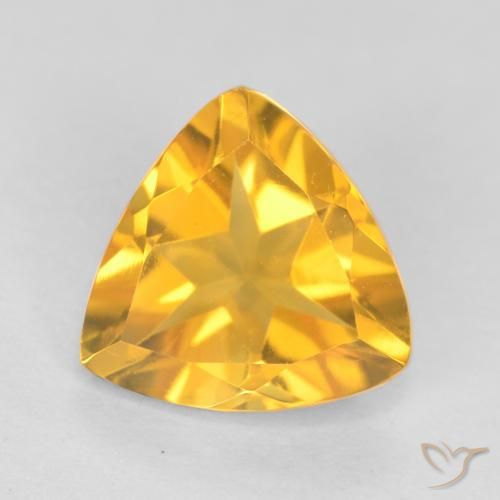1.02ct Natural Bright Gold Citrine, Trillion, VVS-VS