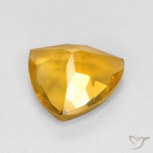 Citrine Gemstone in 7 x 7 mm (calibrated) Size for Sale, Citrine Stone in Orange-Gold Color