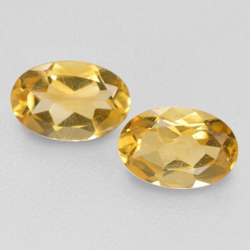 Medium Golden Citrine Gem - 0.4ct Oval Facet (ID: 555115)