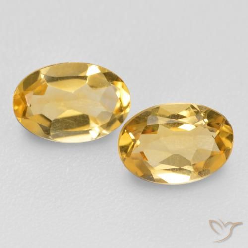 0.73ctw Natural Medium Golden Citrine, Oval, VVS-VS