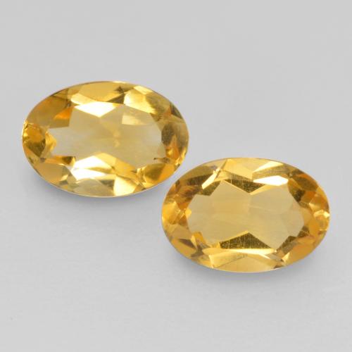 2 pezzi di citrini dorato Ovale abbinato di dimensioni 6 x 4,2mm, peso 0,8 ct totali / media. 0,4 ct ciascuno, giallo in purezza VS, gemma naturale non trattati, durezza Mohs 7 adatto per gioielli da indossare ogni giorno , Sblocca Chakra del Plesso Solare, Photo A