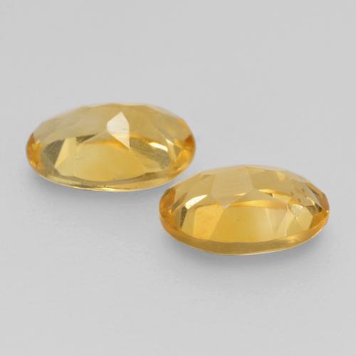 Citrine Gemstones in 6 x 4.2 mm Size for Sale, Citrine Stones in Medium Golden Color