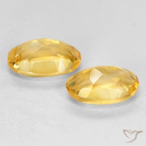 Citrine Gemstones in 6 x 4 mm (calibrated) Size for Sale, Citrine Stones in Golden Orange Color
