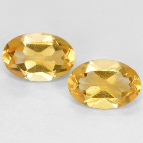 Medium Golden Citrine Gem - 0.4ct Oval Facet (ID: 555415)