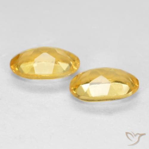 Citrine Gemstones in 6 x 4 mm (calibrated) Size for Sale, Citrine Stones in Golden Orange Color