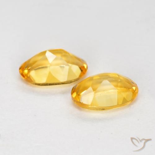 Citrine Gemstones in 6 x 4 mm (calibrated) Size for Sale, Citrine Stones in Medium-Dark Golden Color
